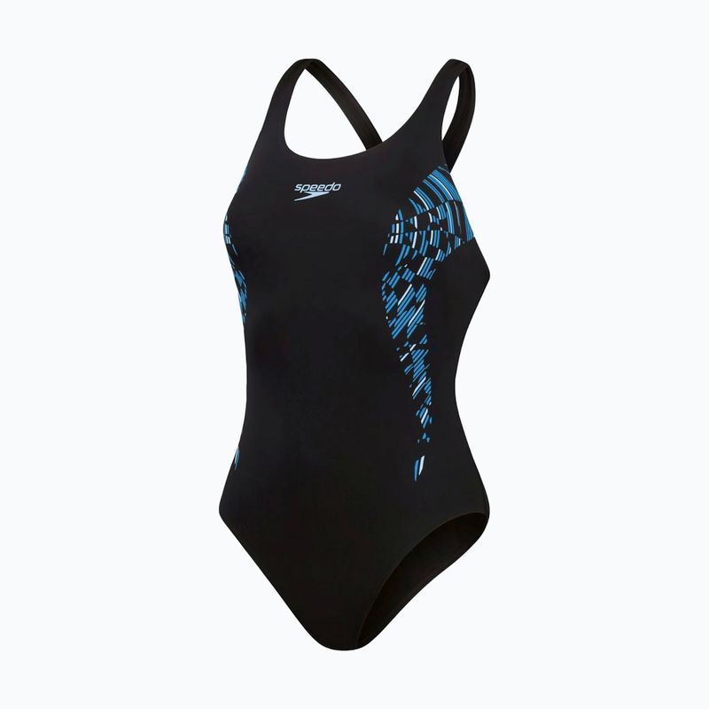 Speedo Placement Muscleback egyrészes fürdőruha true navy/true cobalt/curious blue