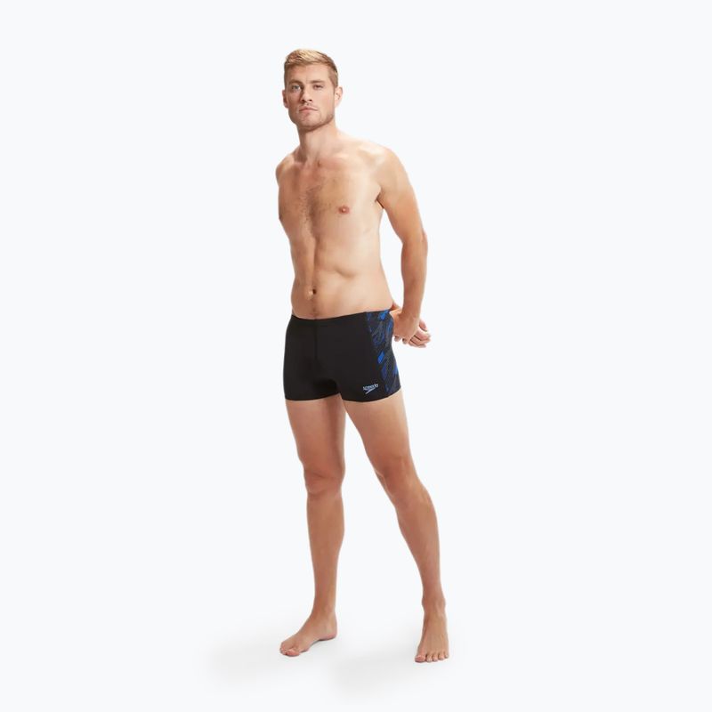 Speedo Hyperboom fekete/kék/igazi kobalt fürdőruha 5