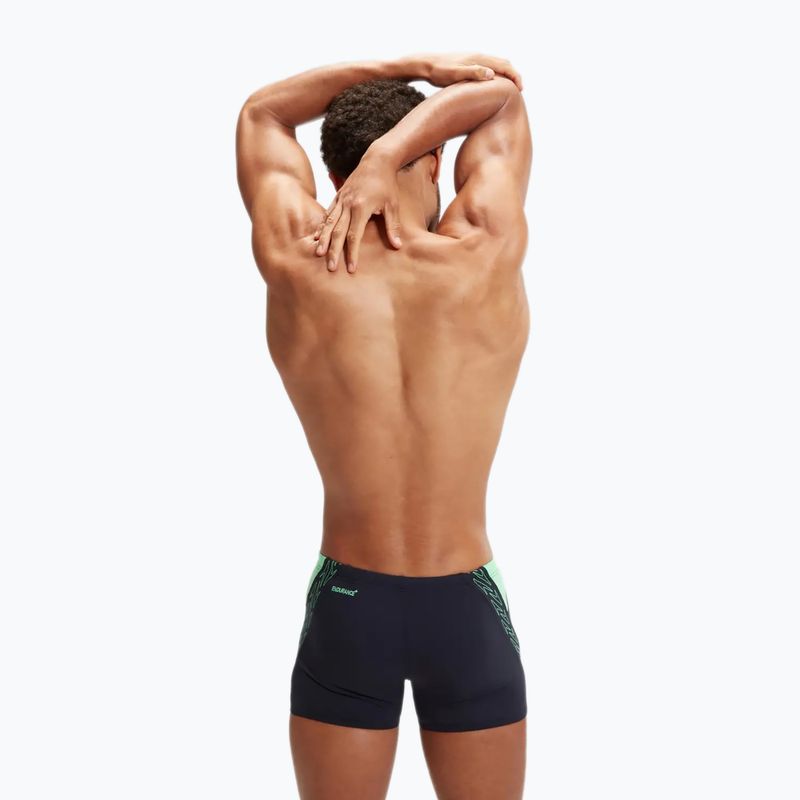 Férfi Speedo Hyper Boom Splice úszó boxeralsó true navy/lequin zöld 6