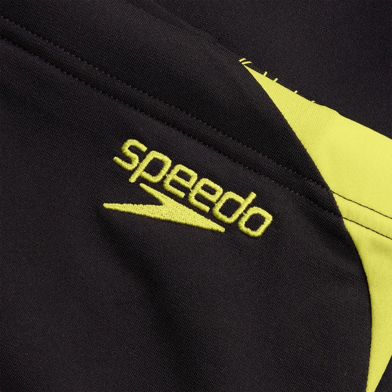 Speedo Hyper Boom Splice férfi úszónadrág fekete/citromsárga drizzle 3