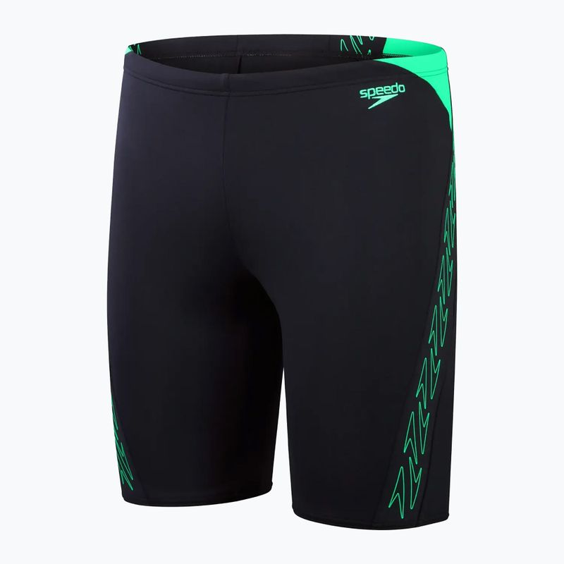 Férfi Speedo Hyper Boom Splice úszónadrág true navy/lequin zöld