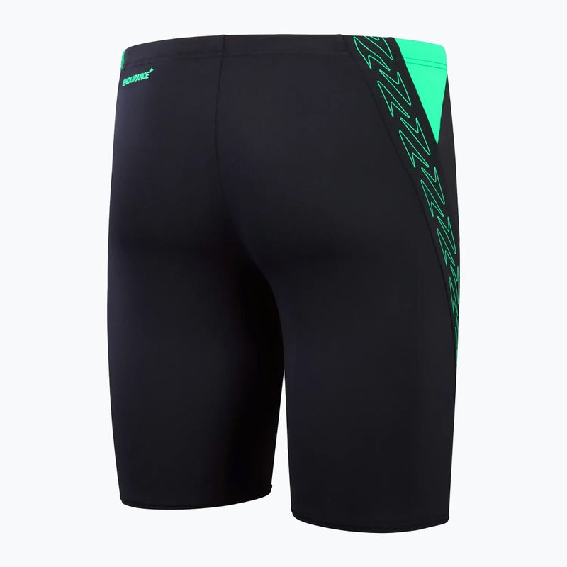 Férfi Speedo Hyper Boom Splice úszónadrág true navy/lequin zöld 2