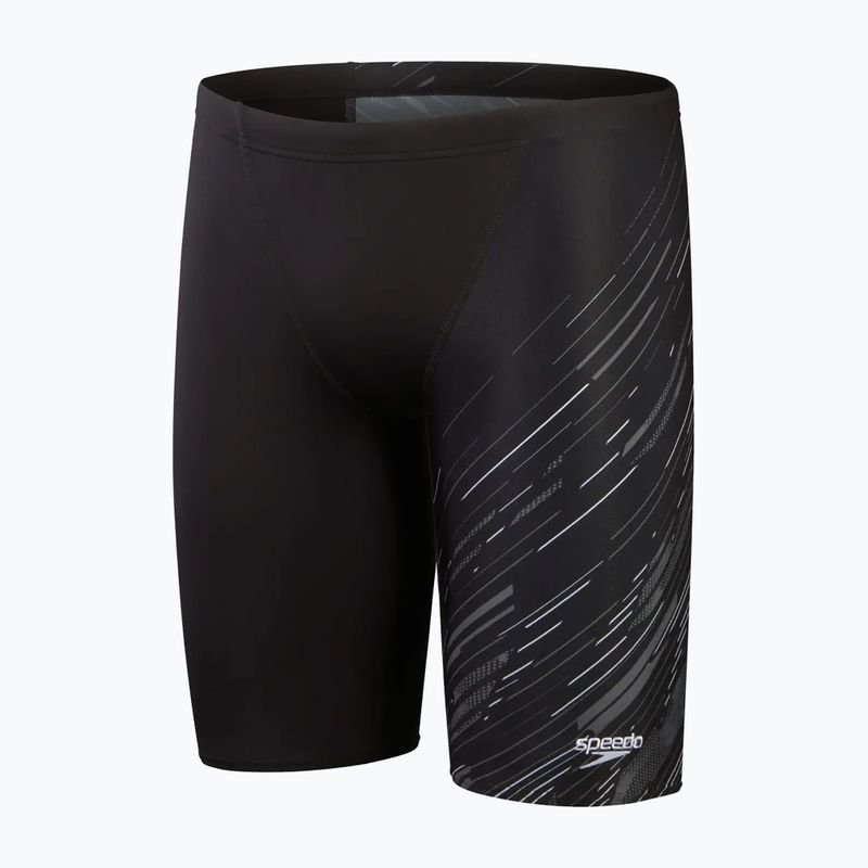 Speedo Hyperboom V-Cut fekete/usa charcoal/fehér férfi úszódzsemmi