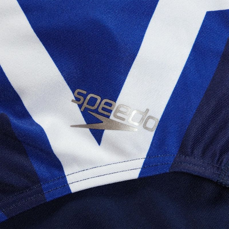 Speedo Placement Digital Vback női egyrészes fürdőruha cerulean kék/true cobalt/watermelon/fehér 4