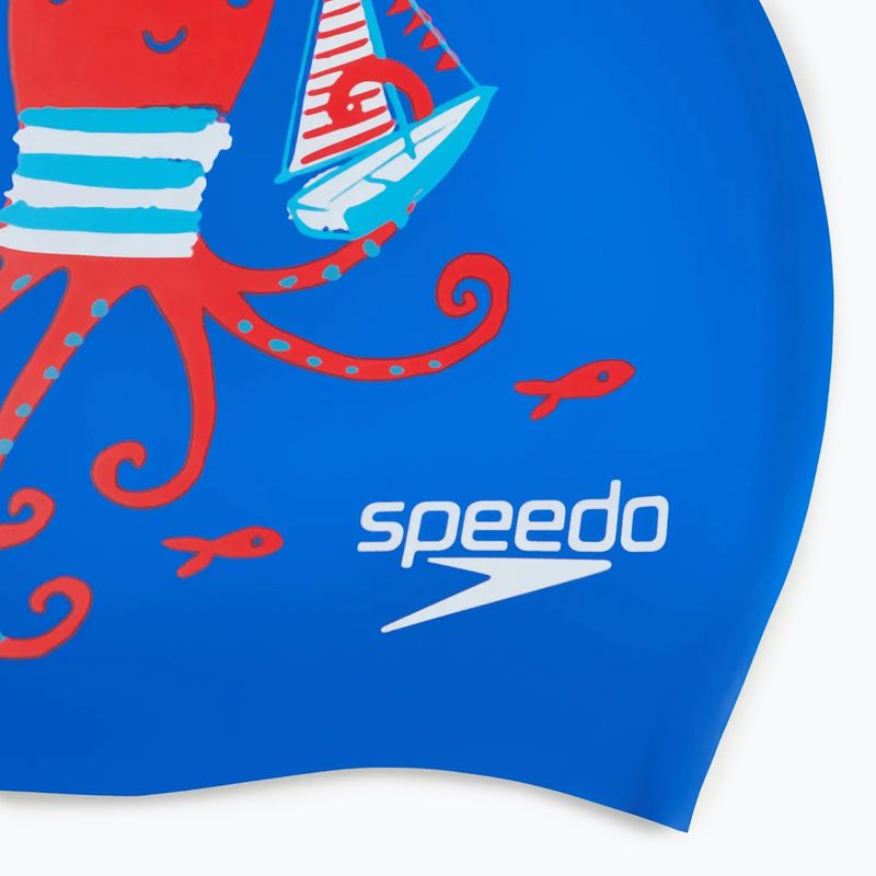 gyermek úszósapka Speedo Junior Printed Silicone tru cobalt/watermelon/white 3