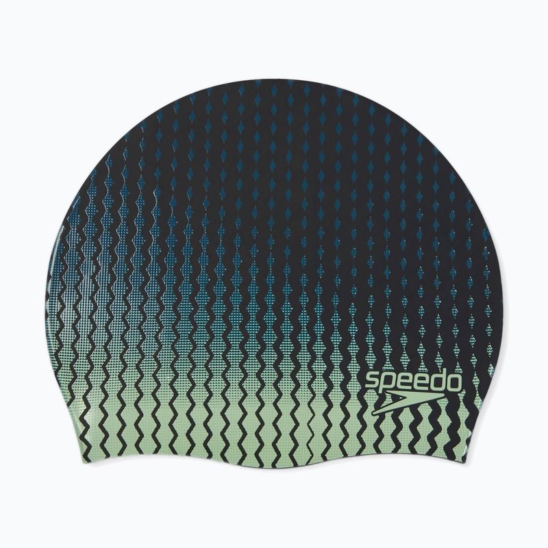 Úszósapka Speedo Printed Silicone black/matcha/teal