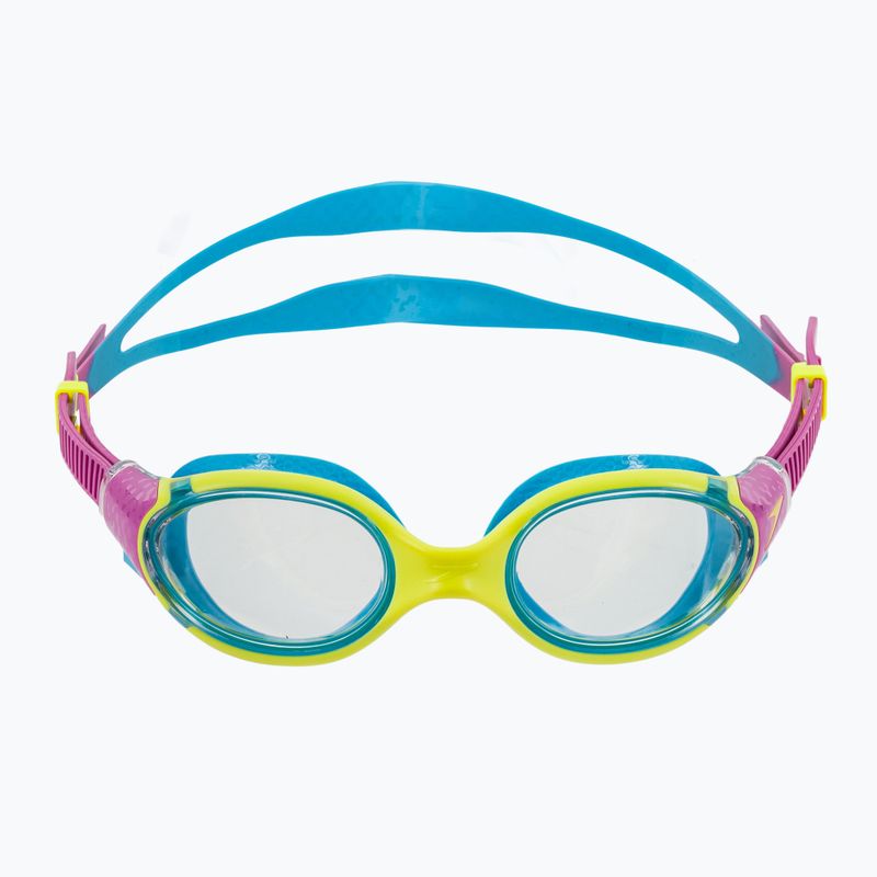 Speedo Biofuse 2.0 citromsárga/kikiki rózsaszín/picton kék gyermek úszószemüveg 2