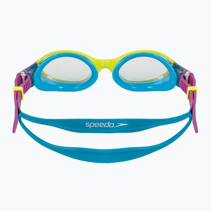 Speedo Biofuse 2.0 citromsárga/kikiki rózsaszín/picton kék gyermek úszószemüveg 4