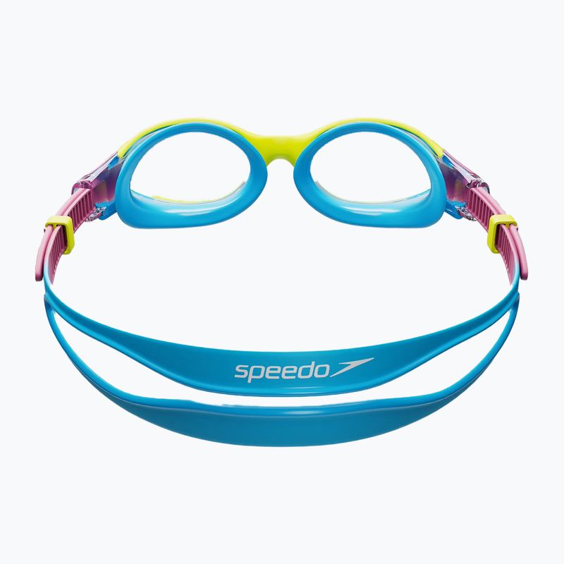 Speedo Biofuse 2.0 citromsárga/kikiki rózsaszín/picton kék gyermek úszószemüveg 3