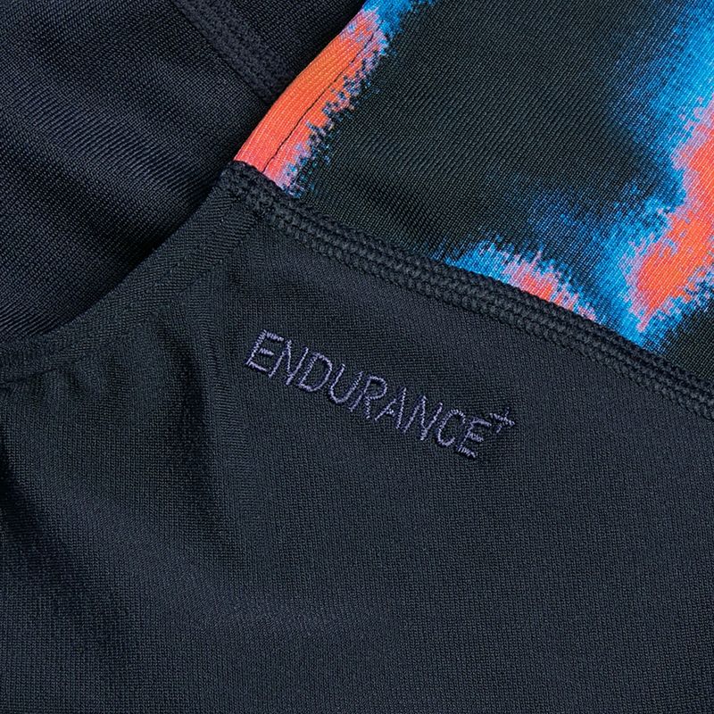 Női egyrészes fürdőruha Speedo Allover Fixed Crossback true navy/siren red/punch blue 4