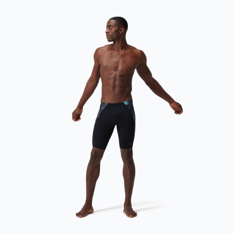 Férfi úszónadrág Speedo Endurance+ MAX Splice Jammer black/usa charcoal/marine 6