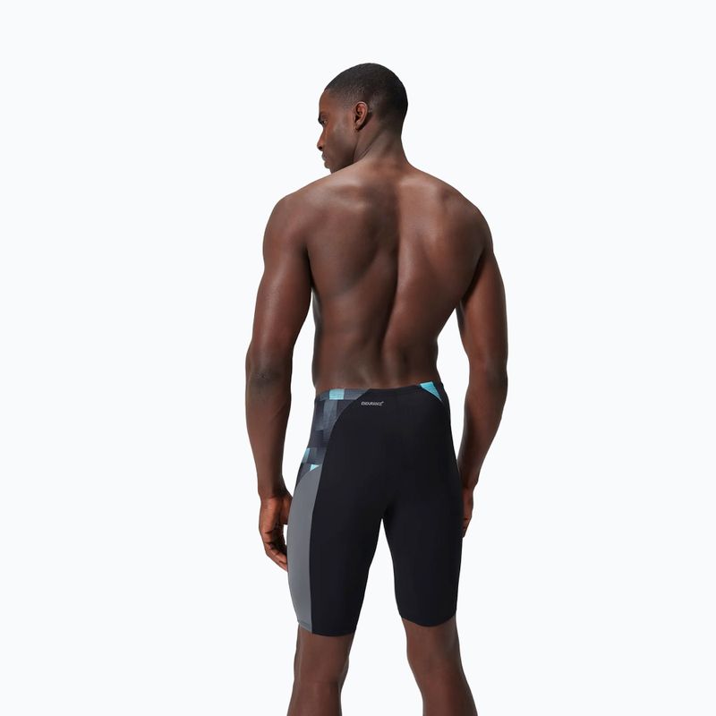 Férfi úszónadrág Speedo Endurance+ MAX Splice Jammer black/usa charcoal/marine 7