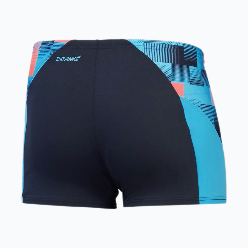 Férfi úszónadrág Speedo Endurance+ MAX Splice Aquashort true navy/picton blue/siren red 2