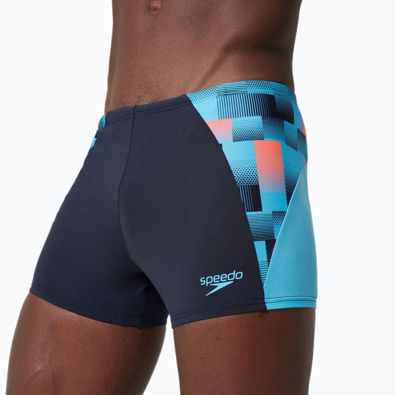 Férfi úszónadrág Speedo Endurance+ MAX Splice Aquashort true navy/picton blue/siren red 11