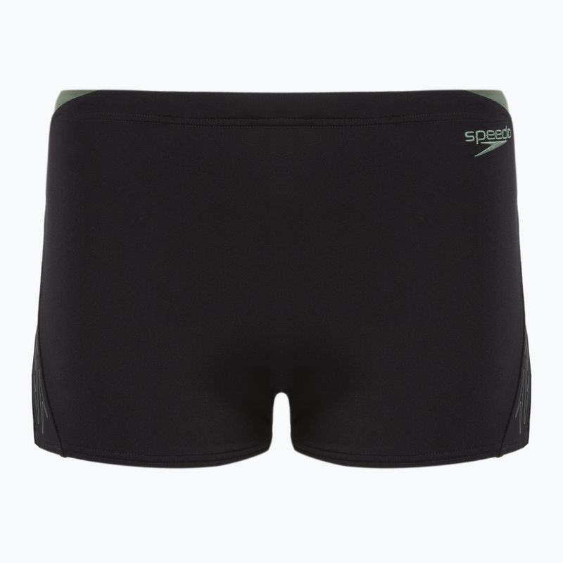 Férfi úszónadrág Speedo HyperBoom Splice Aquashort black/country green