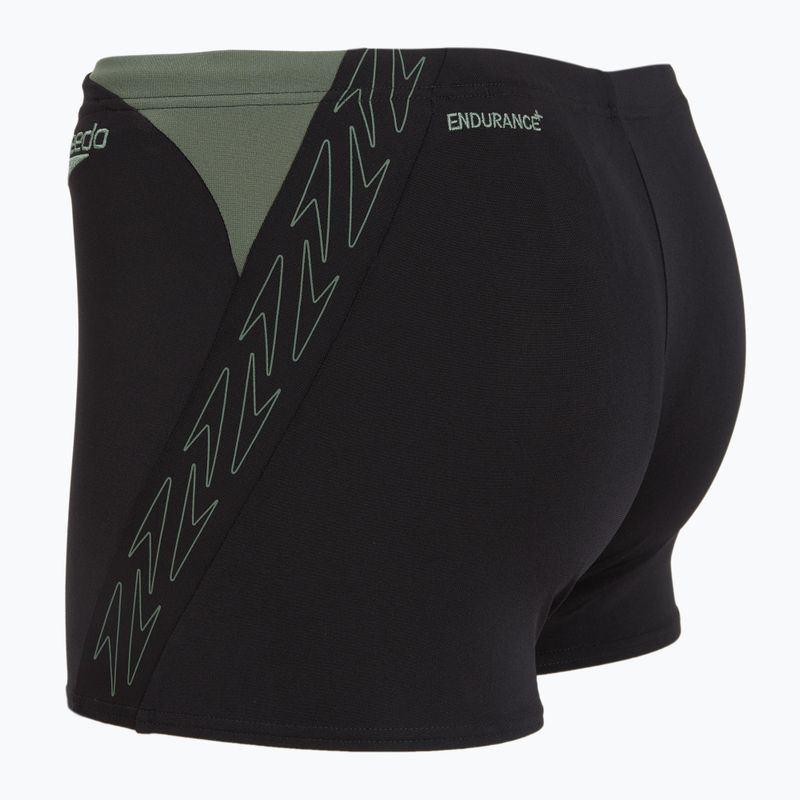 Férfi úszónadrág Speedo HyperBoom Splice Aquashort black/country green 3