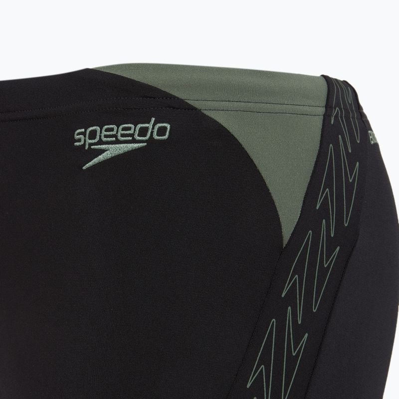 Férfi úszónadrág Speedo HyperBoom Splice Aquashort black/country green 4