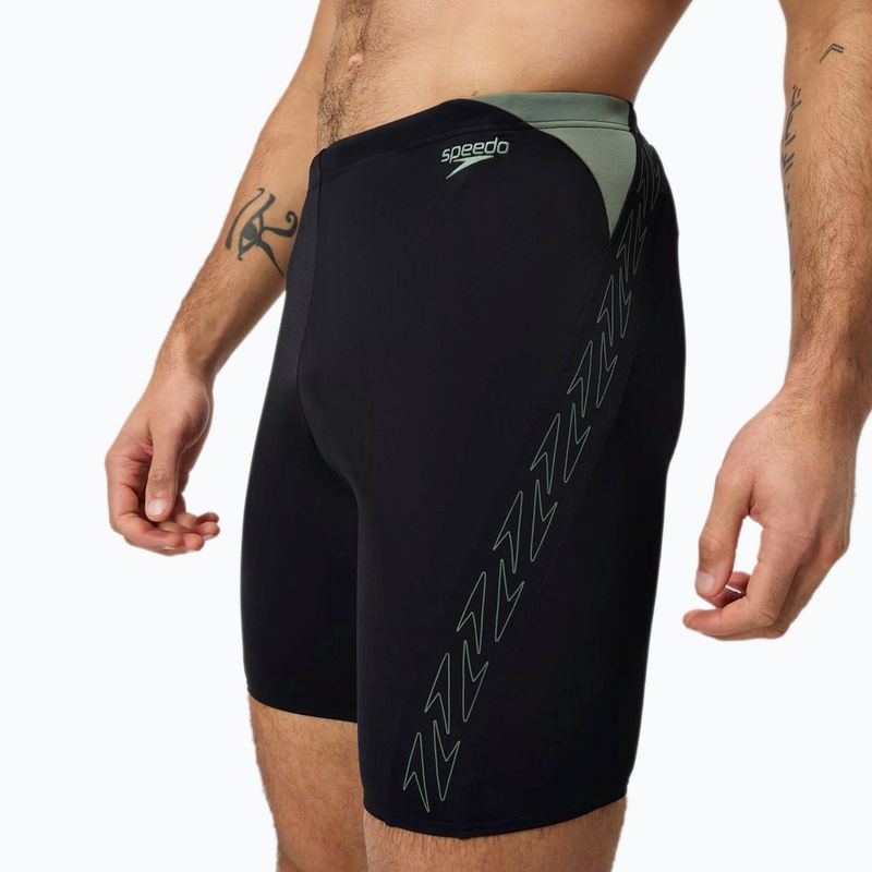 Férfi úszónadrág Speedo HyperBoom Splice Jammer black/country green 11