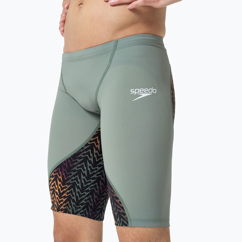 Férfi úszónadrág Speedo Fastskin LZR Ignite Jammer country green/black/nectarine 4