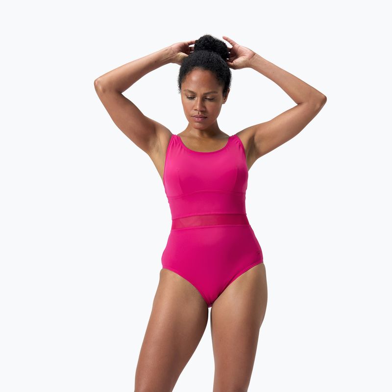 Speedo Shaping LuniaGlow egyrészes fürdőruha magenta haze 5