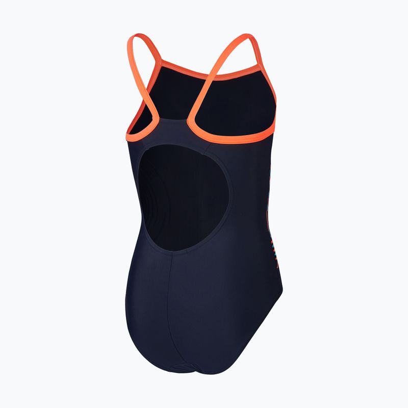 Gyerek fürdőruha Speedo Platisol Placement Thinstrap Muscleback true navy/siren red/picton 2