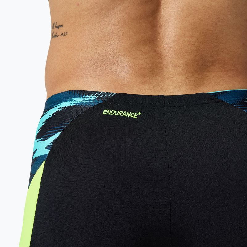 Férfi úszónadrág Speedo Endurance+ MAX Splice Aquashort black/hyper yellow 4