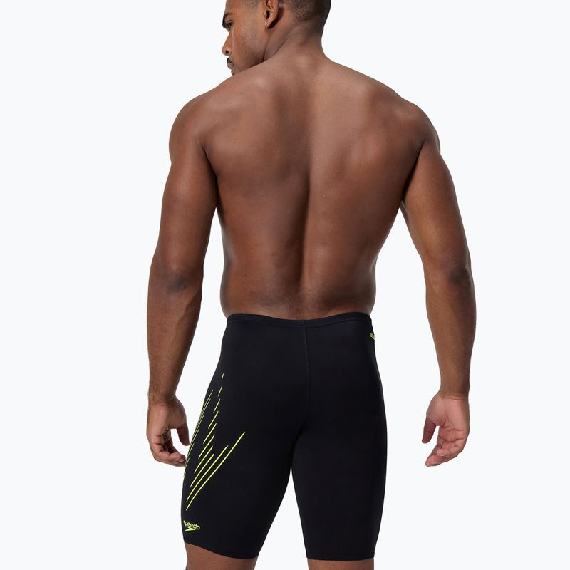 Férfi úszónadrág Speedo HyperBoom Placement Jammer black/hyper yellow 2
