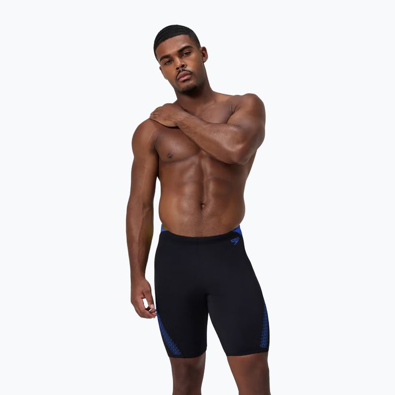 Férfi úszó jammer Speedo Hyper Boom Splice black/cobalt pop