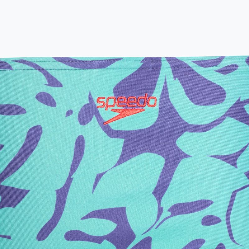 Női kétrészes fürdőruha Speedo Printed Adjustable Thinstrap hapuna kék 4