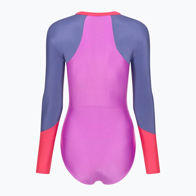 Speedo Colour Block női egyrészes fürdőruha neonlila 2