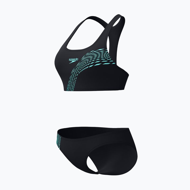 Női kétrészes fürdőruha Speedo Placement Bikini set arctic glass 3
