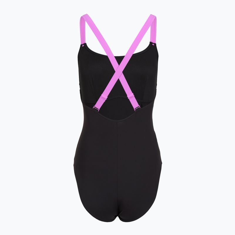 Női egyrészes fürdőruha Speedo Shaping Crossback neon violet 2
