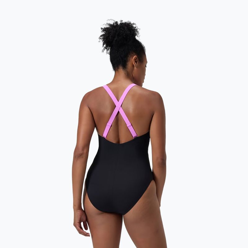 Női egyrészes fürdőruha Speedo Shaping Crossback neon violet 5