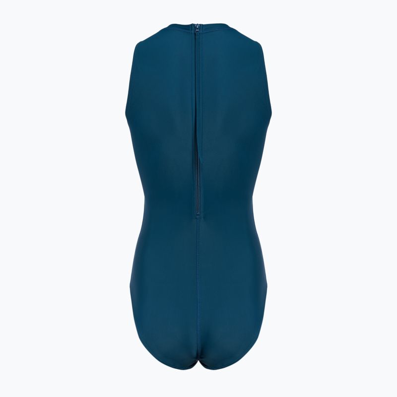 Speedo Hydrasuit női egyrészes fürdőruha sötét teal színű 2