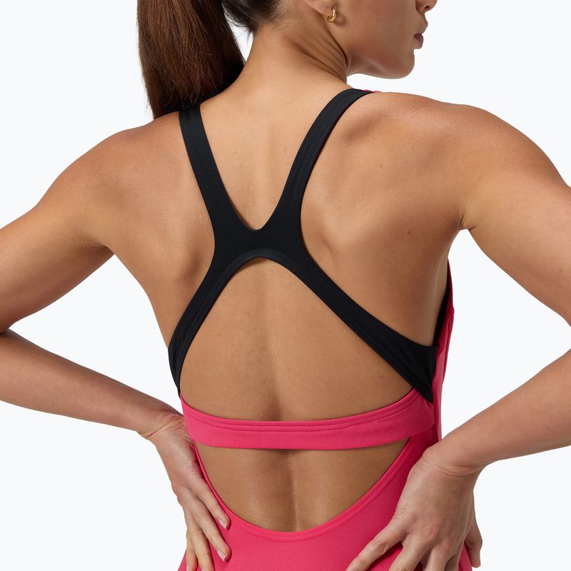 Női egyrészes fürdőruha Speedo Flex Band with Swim Bra raspbery fill/vermilion/punch 5