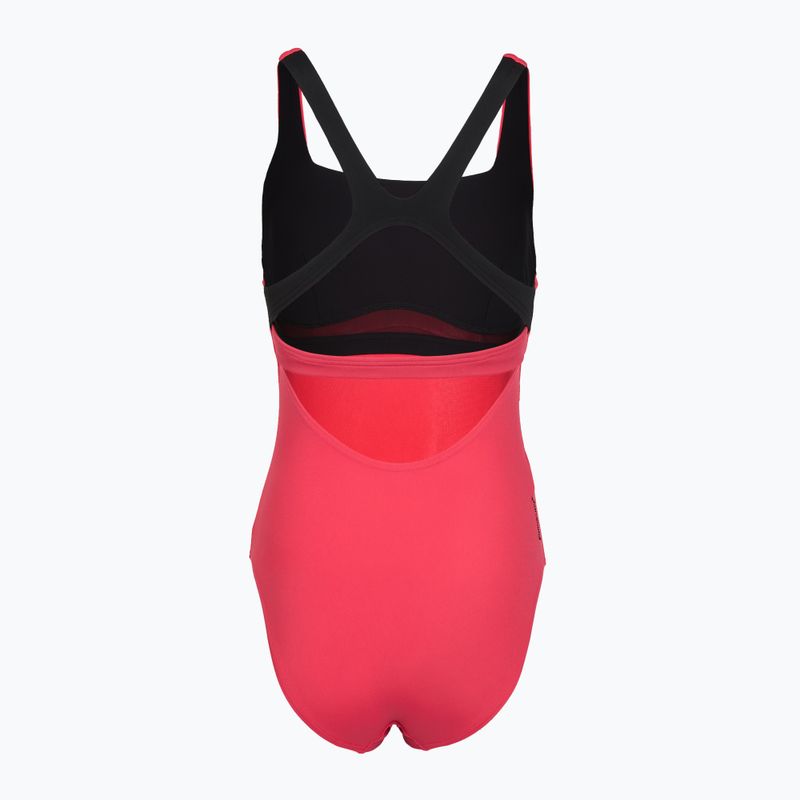 Női egyrészes fürdőruha Speedo Flex Band with Swim Bra raspbery fill/vermilion/punch 8