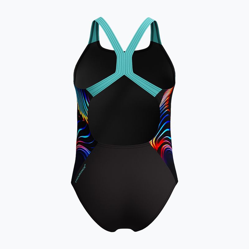 Gyerek egyberészes fürdőruha Speedo Digital Placement Powerback arctic glass 2