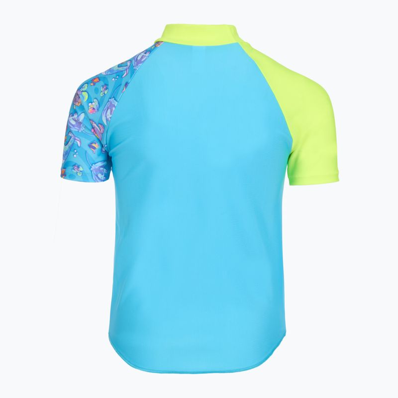 Férfi kétrészes úszóruha Speedo Learn To Swim Digital Rash Top Set turkish sea 4