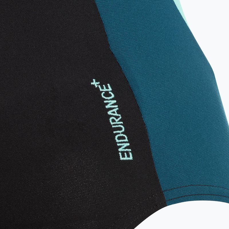 Speedo női egyrészes fürdőruha High Neck Splice Cross Back sötét teal színben 4