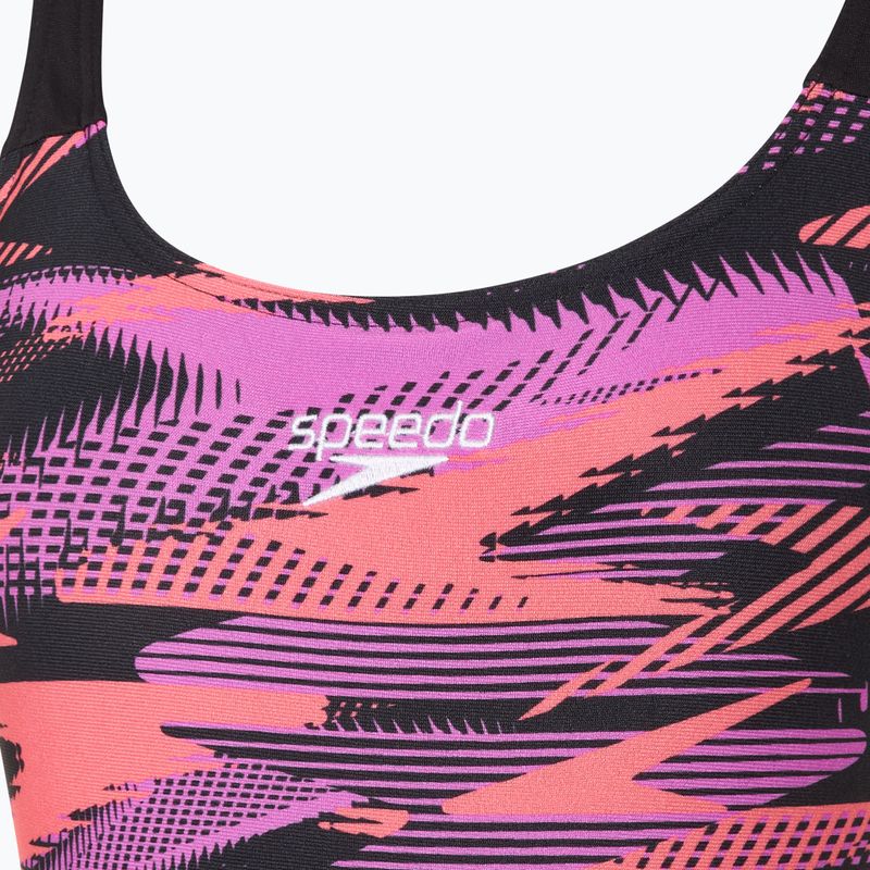 Speedo HyperBoom Placement Muscleback korallhomok női egyrészes fürdőruha 3