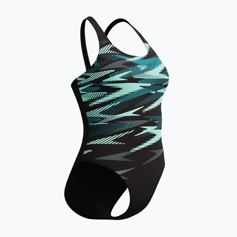 Női egyrészes fürdőruha Speedo Hyperboom Placement Muscleback dark teal 3