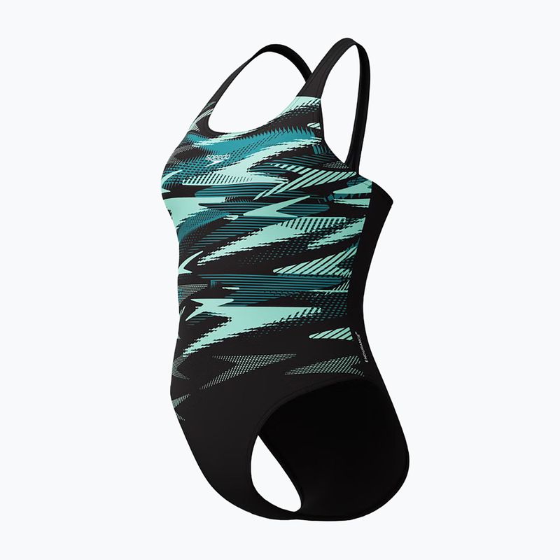 Női egyrészes fürdőruha Speedo Hyperboom Placement Muscleback dark teal 4
