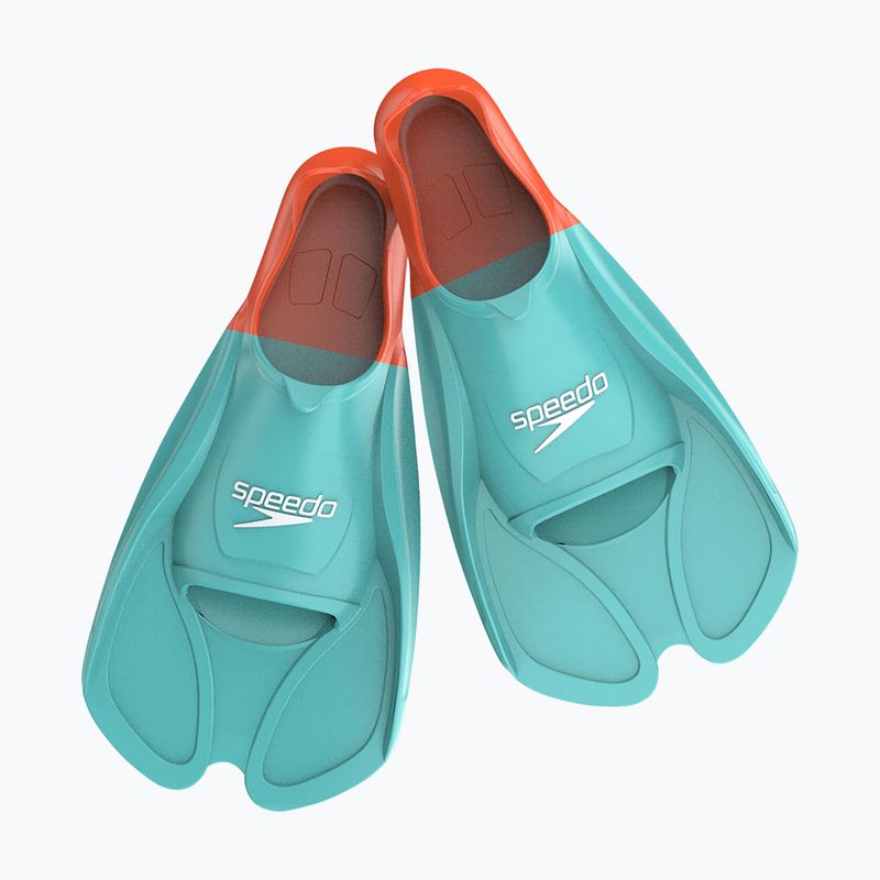 Speedo Biofuse Training úszóuszonyok arctic glass/vulkáni narancs
