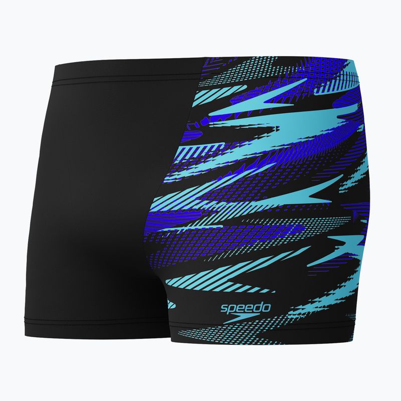Férfi úszónadrág Speedo HyperBoom V-Cut Aquashort black/cobalt pop 3