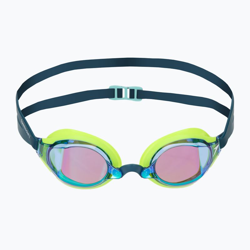 Speedo Fastskin Speedsocket 2 Mirror úszószemüveg hiper sárga/kobalt/emerald 2