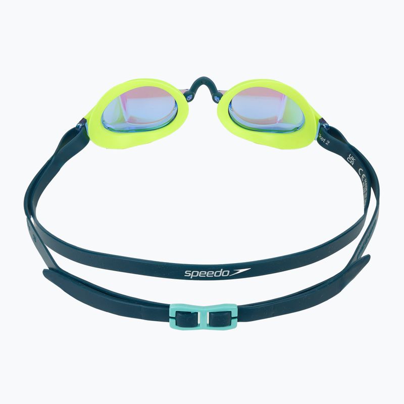 Speedo Fastskin Speedsocket 2 Mirror úszószemüveg hiper sárga/kobalt/emerald 4