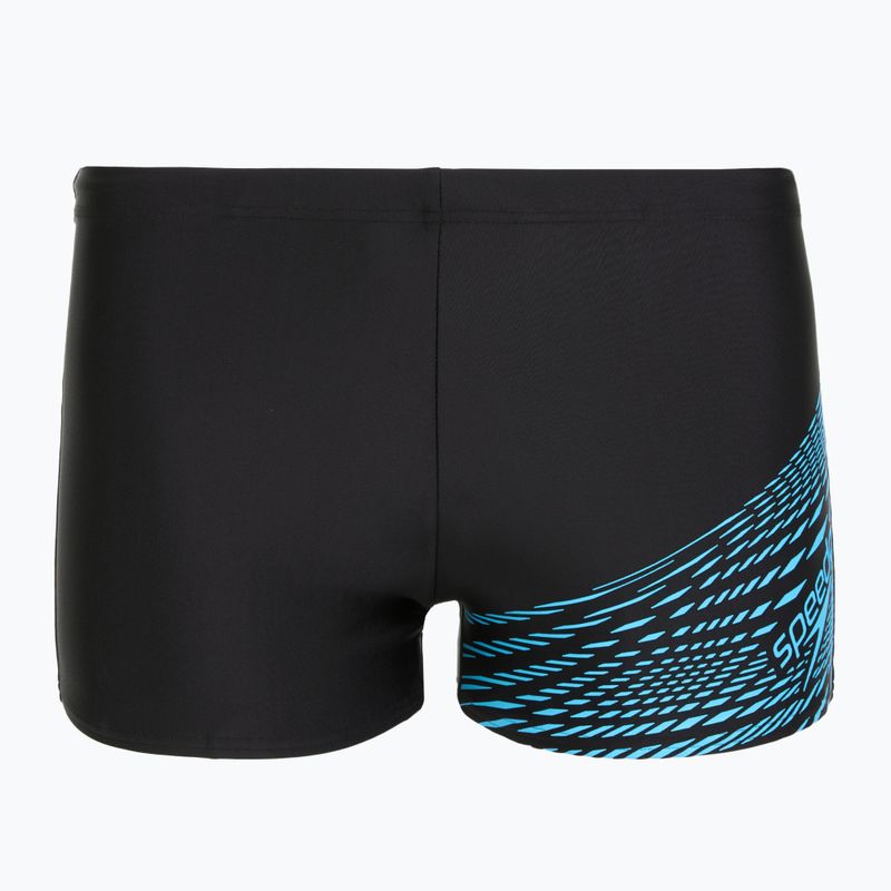 Férfi úszónadrág Speedo Medley Logo Aquashort black/picton blue