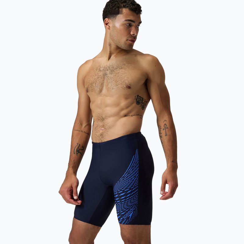 Férfi úszó jammer Speedo Medley Logo Jammer navy/cobalt pop 5