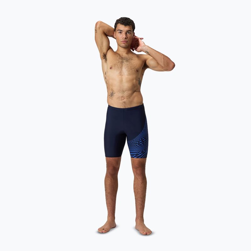 Férfi úszó jammer Speedo Medley Logo Jammer navy/cobalt pop 6
