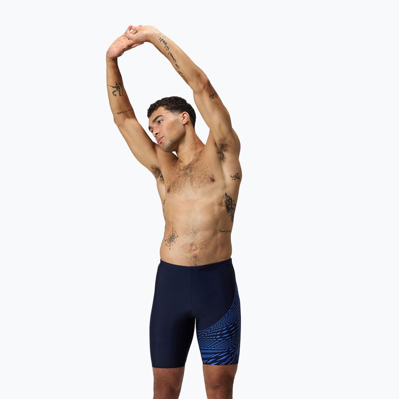 Férfi úszó jammer Speedo Medley Logo Jammer navy/cobalt pop 8